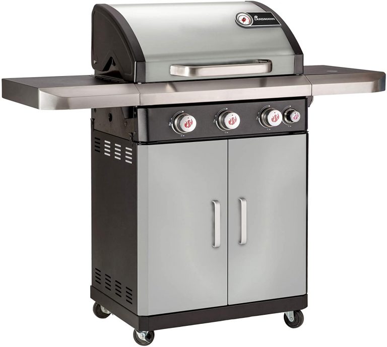 landmann rexon 3.1 pts gas barbecue - stainless steel