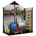 Oakland 754 Shed 7.5x4Ft - Grey - Image 2