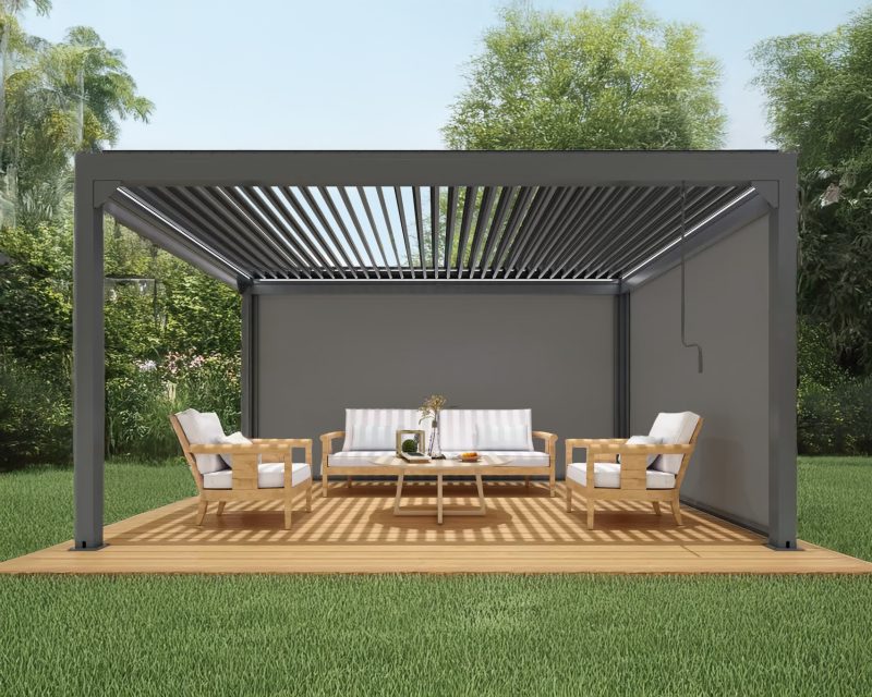 Venetian Gazebo incl side blind 2.58x3m - Image 3